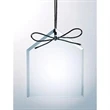 Clear glass house ornament