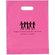 Breast Cancer Awareness Pink Frosted Die Cut Bag - Flexo Ink