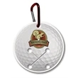 Golf Towel Holder - Round - Full Color