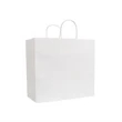 White Kraft Shopping Bag (13" x 7" x 12.5")
