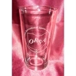 Laser Etched 16oz Pint Glass