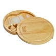 WOOD SWIVEL CHEESE BOARD SET WITH 4 TOOLS