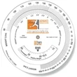 Wheel Calculator Body Mass Index Spot Color Imprint 6"