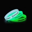 Custom Printed Glow In The Dark Silicone Wristbands