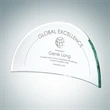 Jade Glass Beveled Moon Award