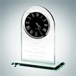 Arch Black Movement Jade Glass Clock