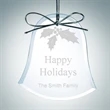 Beveled Bell Clear Glass Ornament