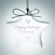 Beveled Star Clear Glass Ornament