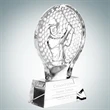 Molten Glass Male Golfer Champion Golf Tournament Award