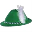 Tyrolean Velour Hat w/White Feather