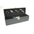 4 pc Wine Set with Single Bottle Holder