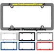 Raised Gray Plastic License Plate Frame