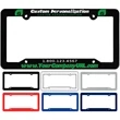 Raised Plastic License Plate Frame(Black)