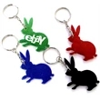 Rabbit shape bottle opener key chain
