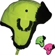Neon/ Black Fur Aviator Hat