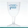5 oz Clear 2 Piece disposable Plastic Wine Goblet