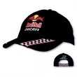 Brushed Heavy Cotton Cap w/ Racing Ribbon On Visor & Closure