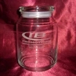 26 Oz. Laser Etched Glass Jar With Lid