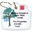 Standard Shape Vinyl-Coated Floating Key Tag - House