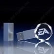 Circular Beveled Crystal USB/Flash Drive - 64GB