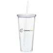20 oz Spirit Double Wall Acrylic Tumbler w/Straw