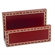Executive wooden business card holder