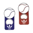 Baseball shape magnetic bottle opener