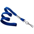 Royal Blue Flat Blank Lanyard with Swivel Hook