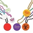 1-Color Imprinted Print-N-Toss Medallion Beads