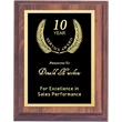 Digital Lasered Cherry Finish Award Plaque