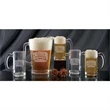 Glass Pitcher and Thumbprint Mug Set