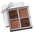 Custom Molded Chocolate Squares Gift Box