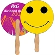 Smiley Face Auction Hand Fan Full Color