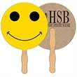 Smiley Face Recycled Hand Fan