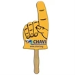 Hand w/ Raised Finger 2 Sided Sandwiched Rally Sign