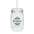 24 oz. Plastic Mason Jars with Straw