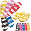 Striped Adult flip flop